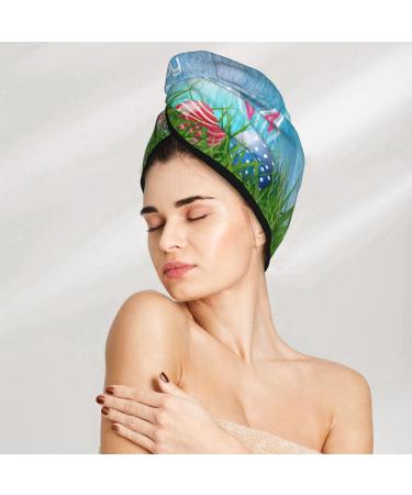 Quick-Dry Hair Towel Wrap - Easter Special | Hair Towel Turban & Button Design for Effortless Drying - Buy Online on GoSupps.com