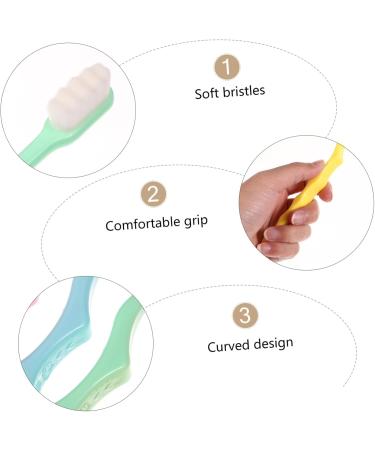 Frcolor 8-Piece Wangan Hair Toothbrush Set - Micro Nano Oral Care Tools for Deep Cleaning Gums - Multi-Color Pack - Buy Online on GoSupps.com