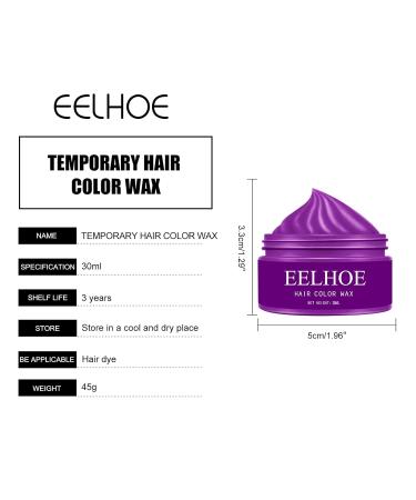 Shop Colored Temporary Hair Color Wax - 6 Natural Shades Washable & Non-Toxic Instant Hair Dye for Men & Women - Perfect for Parties & Cosplay - Buy Online on GoSupps.com