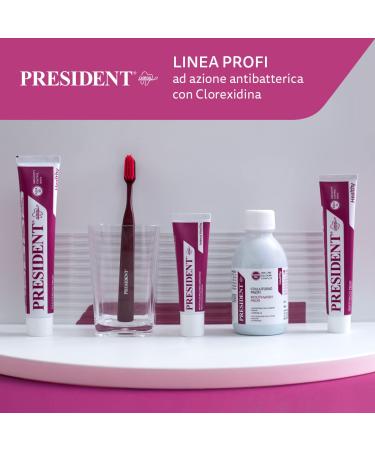 President Professional Mouthpiece - Chlorhexidine 0.12% - 1L Antibacterial Oral Care for Inflammation & Infections - Alcohol-Free - Buy Online on GoSupps.com