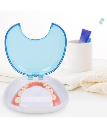 Orthodontic Retainer Case & Mouth Guard - Portable Waterproof Denture Box (Sky Blue) | Ship Internationally - Buy Online on GoSupps.com