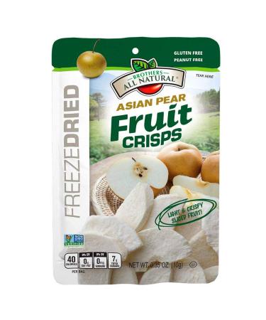 Brothers-All-Natural Freeze Dried - Fruit-Crisps Asian Pears 12 Single-Serve Bags 10 g Each