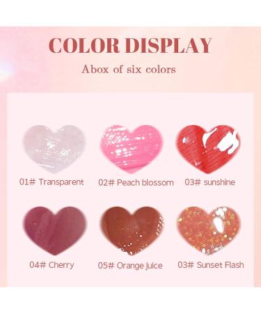 Aislor Hydrating Jelly Lip Oil Set - 6 Piece Plumping Serum for Soft Moist Lips Multicolor One Size One Size Multicolor - Buy Online on GoSupps.com