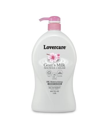 Lover's Care Goat's Milk Moisturizing Body Wash Milk Shower Cream Royal Cherry Blossom 40.7 Fl.Oz - Single  40.7 Fl Oz (Pack of 1)