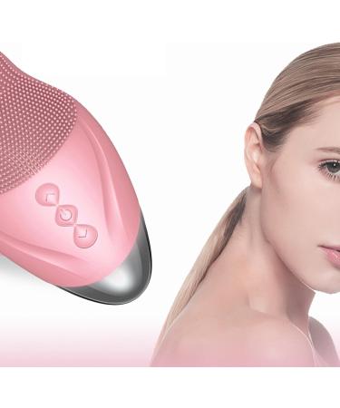 Uozonit Face Brush Cleanser Soft Silicone Face Cleansing Brush | Vibrating Waterproof Rechargeable Simple Skin Care Tools for Enhances Absorption of Facial Skin Care Products Pink (English) - Buy Online on GoSupps.com