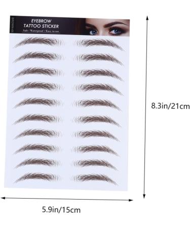 MAGICLULU 15 Pcs Eyebrow Stickers Fake Eyebrows 6 Proof Water Transfer Paper with Ink Tool - Buy Online on GoSupps.com