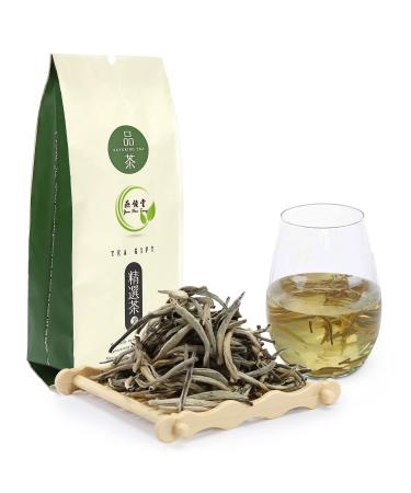 Yan Hou Tang Chinese White Silver Needle Tea Loose Leaf - 100g Natural Premium High Mountain Leaves Antioxidants for Teeth & Skin Health White Tea