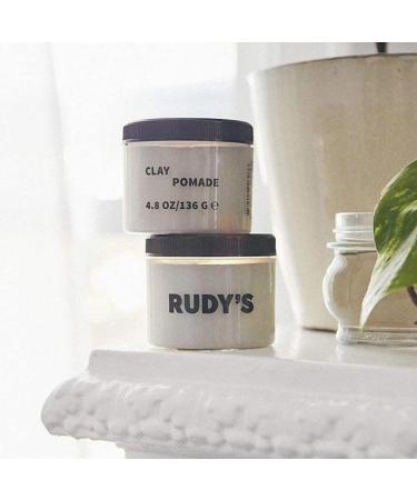 RUDY's Clay Pomade - Strong Hold Texturizer with Matte Finish - Paraben Free - 4.8 oz - All Hair Types - Buy Online on GoSupps.com