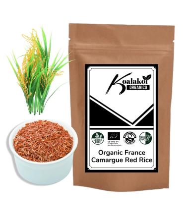 ORGANIC Certified French Camargue Red Rice (Riz de Camargue) 400g-5kg Premium non-GMO sourced from France 100% Natural no Additives or Preservatives Perfect for Vegans & Koshers - by Koalakoi (400g)