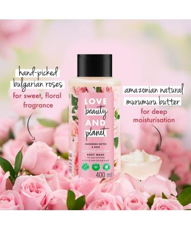 Shop Luv Beauty & Planet Murumuru Butter & Rose Body Wash - 13.5 fl oz Cr me Shower Gel for Soft Skin | International Shipping Available - Buy Online on GoSupps.com