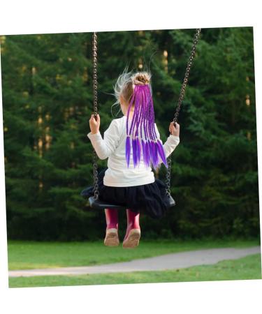 minkissy Wig Ponytail Hairpiece Braid Crochet Hair Extensions Ponytail Hair Extension Hair Accessories for Women Braids Girl Hair Braided Miss Hairpin Purple Photo High Temperature Wire 35X6X1CM Purple - Buy Online on GoSupps.com