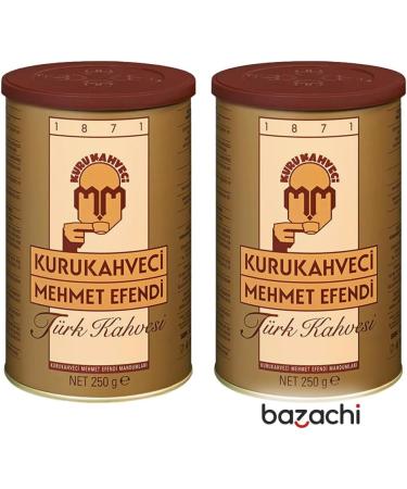 Mehmet Efendi Turkish Coffee - Medium Roast 100% Natural Grind for a True Turkish Delight (250g 2 Pack) 2 Pack 250 g (Pack of 1) - Buy Online on GoSupps.com