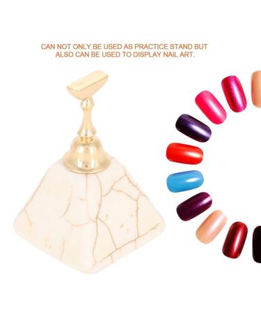 Buy Dekaim Magnetic Nail Tip Practice Stand Base - Alloy Holder for Nail Art Display | Manicure Tool Kit (White) - International Shipping Available - Buy Online on GoSupps.com