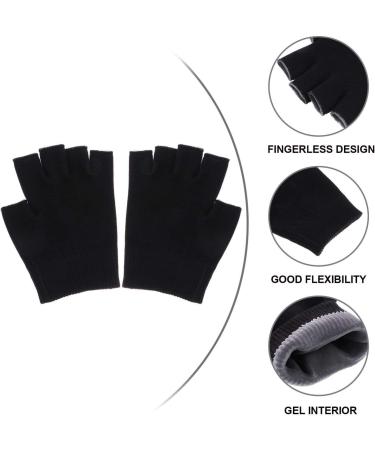 Healeved 2 Pairs Half Finger Moisturizing Gloves Dry Hand Glove Thermal Gloves Half Finger Gloves Sleeping Gloves Moisturizing Gel Gloves Fingerless Women's Touch Screen 95% Cotton Apparel - Buy Online on GoSupps.com
