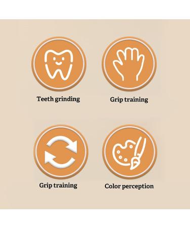 Colorful Lines Baby Teething Toy | Safe Silicone Teether for Pain Relief | Easy Grip for Gums Massage at Home - Buy Online on GoSupps.com