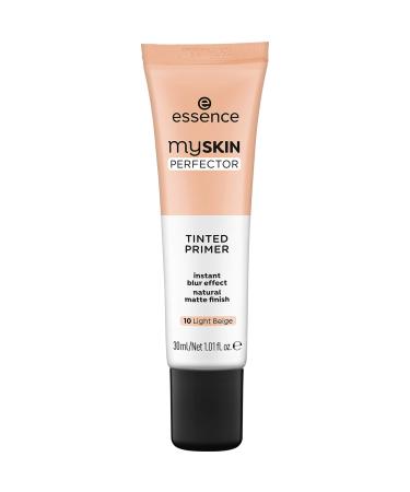 essence | My Skin Perfector Tinted Primer | Instant Blur Effect & Natural Matte Finish | Vegan Paraben Free Oil Free | Cruelty Free | (10 | Light Beige)