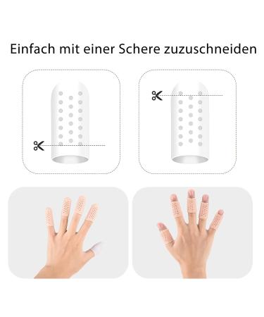 Xinzistar 12-Piece Silicone Finger Protection Sleeves - Breathable Thumb Covers for Arthritis Eczema Blisters & Cracked Fingers - International Shipping Available - Buy Online on GoSupps.com