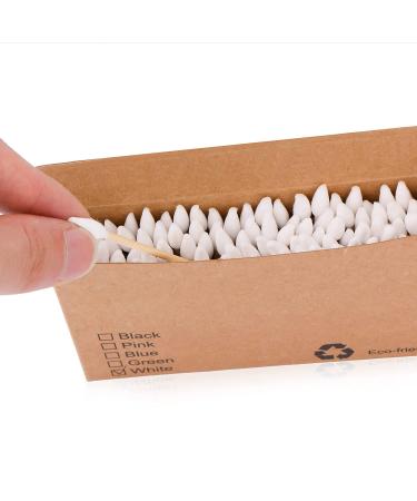 Eco-Friendly Bamboo Cotton Swabs | Biodegradable & Soft | 400 Colorful Tips - 4 Pack - Buy Online on GoSupps.com