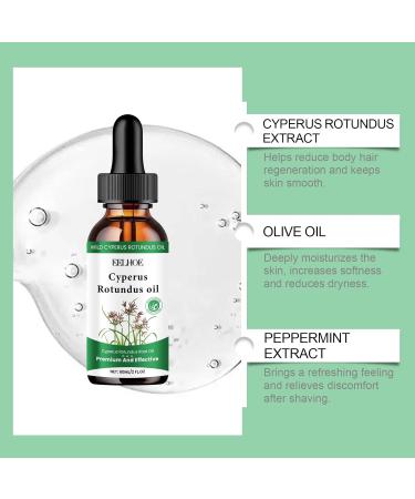 3 x Cyperus Rotundus Oil 100% Natural Cyprus Oil for Hair Removal Reducing Body Hair Growth Smooth Skin Moisturizing & Soothing Ideal for Men & Women 60 ml - Buy Online on GoSupps.com