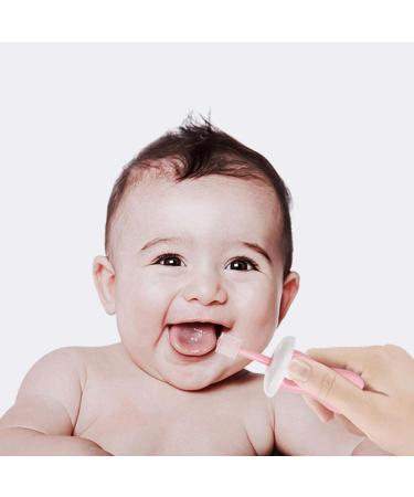 Clean 360 Soft Silicone Child Toothbrush | Unique Manual Brush for Toddlers 1-3 Years | Pink & Yellow - Buy Online on GoSupps.com