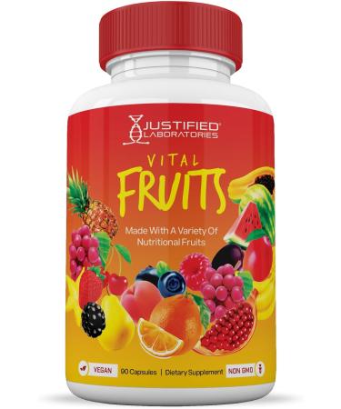 Buy Vital Fruits and Veggies Supplement - 2 Bottles Red & Green Superfoods Non-GMO Vegan 180 Veggie Capsules - Gut Health Immune Support - Buy Online on GoSupps.com