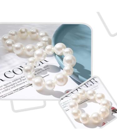 Generse Hair Ties with Pearls - Elastic Hair Bands for Women & Girls | 2 Pieces - Durable & Stylish Hair Accessories - Buy Online on GoSupps.com