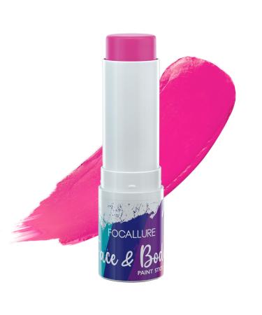 FOCALLURE Face Body Paint Stick Eye Black Stick for Sports Face Painting Kit Professional Hypoallergenic Foundation Makeup for Halloween Cosplay SFX Costume Party Candy Pink CP10 Candy Pink