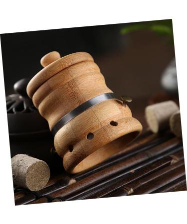 Frcolor Moxibustion Box Set - Khaki Moxa Stick Holder & Burner Vascular Tools for Whole Body Healing - Buy Online on GoSupps.com