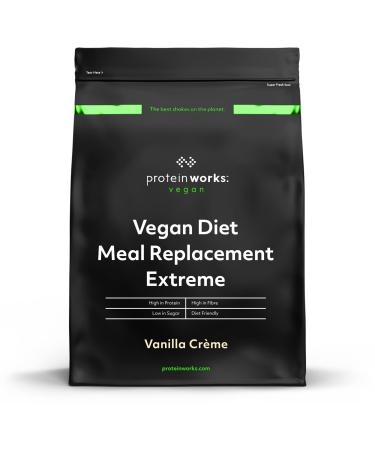 Protein Works - Vegan Diet Meal Replacement Extreme | Plant Based Meal Replacement Shake | Added Vitamins | Aids Weight Loss | 33 Servings | Vanilla Cr me | 2kg Vanilla Cr me 2 kg (Pack of 1)