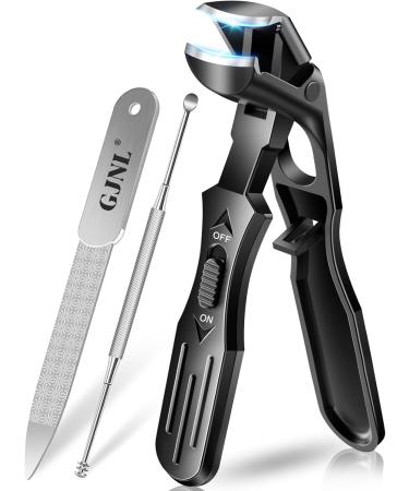 2024 Upgrade Angled Head Nail Clippers for Seniors Ergonomic Toenail Clipper for Thick Nails Premium Steel Toe Nails Clippers with Catcher for Men Black Nail Clippers - Buy Online on GoSupps.com