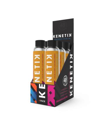 KENETIK Ketone Drink Mix Exogenous Ketones Blend Keto Caffeine & Sugar Free Vegan Supplement For Clean Energy & Mental Focus Coffee Alternative with D-BHB - Pineapple Passionfruit Flavor 6PK