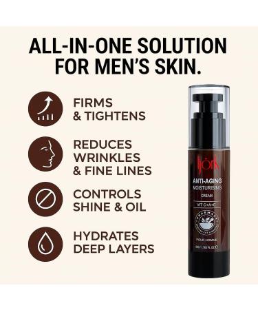 lj rk Men s Anti-Aging Cream for Face and Neck | Male Anti Wrinkles Cream for Face Neck and Hand. - Buy Online on GoSupps.com