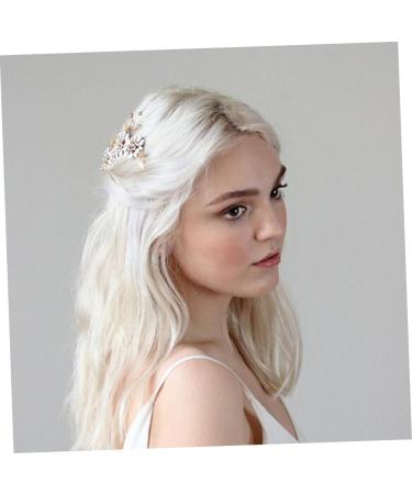 FRCOLOR Set of 2 Bridal Combs Rhinestone Hair Side Comb Bridal Hair Clips Crystal Hair Pin Hair Clip Tiara Bridal Hair Comb Wedding Headpiece Vintage Hair Accessories Flowers Headpiece - Buy Online on GoSupps.com