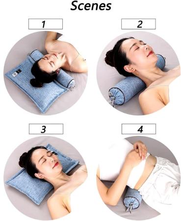 Organic Buckwheat Neck Pillow | Sleep Better & Relieve Neck Pain | Sobakawa Bookstery Pillow - Green - Buy Online on GoSupps.com