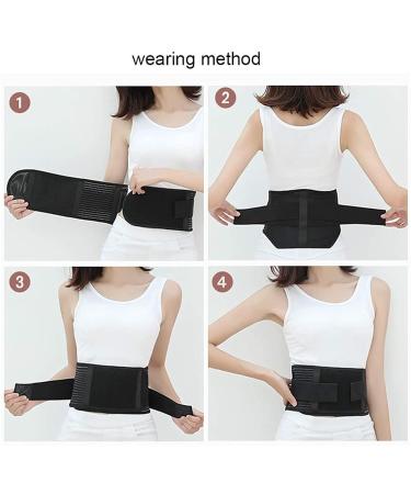 Self-Heating Lumbar Brace with 21 Magnets - Magnetic Therapy Back Support Belt for Men & Women - Heat Relief for Lower Back Pain - Black Size Large - Buy Online on GoSupps.com