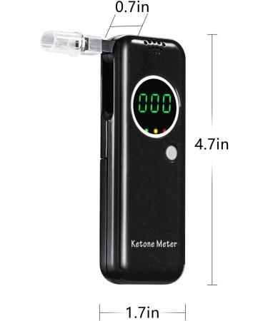 Professional Ketone Breath Analyzer for Accurate Ketosis Testing - Digital Ketone Breath Meter in Black - Buy Online on GoSupps.com