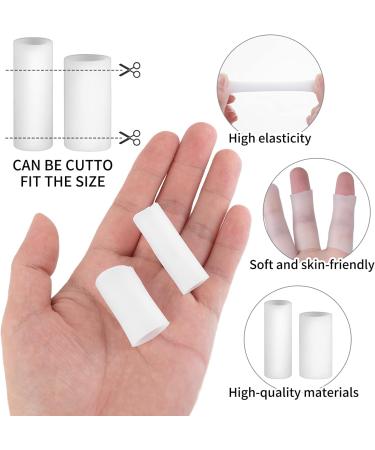 Prsacco 14 Pcs Silicone Finger Protectors - Gel Finger Cots for Blister Protection - Buy Online on GoSupps.com