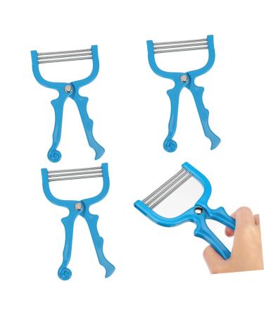 Gatuida pilateur Visage Manuel Lot De 3 Pi ces Taille Compacte Bleu pilation Du Visage Pour Femmes Soins Printemps L vres Cou