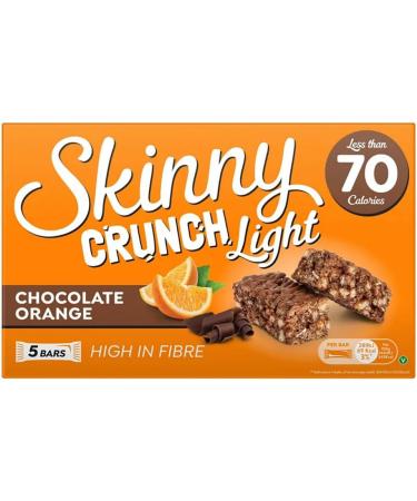 Skinny Crunch 3 x 100g Light Milk Chocolate Orange Bars With Welari Thank You Card Sweet Low 70 Calories Snack (300g) (3PACK) - Buy Online on GoSupps.com