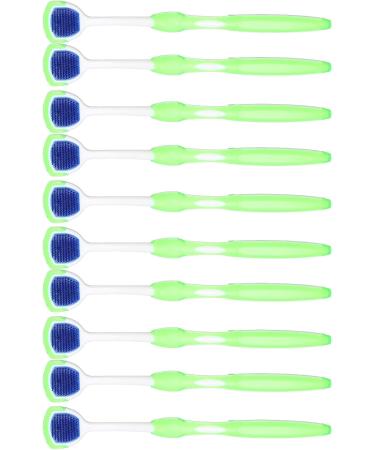 Verdant Touch TungScrapper Tongue Scraper - Ergonomic Silicone Tongue Cleaner for Fresh Breath & Plaque Removal - 10 Pack - Buy Online on GoSupps.com