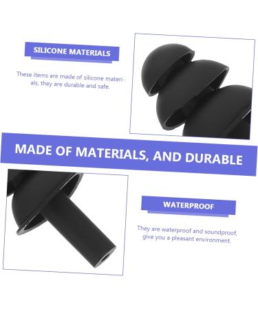 FRCOLOR Silicone Earbuds for Swimming & Sleeping - Noise Reducing Waterproof Travel-Friendly | 2 Pairs Light Grey - Buy Online on GoSupps.com