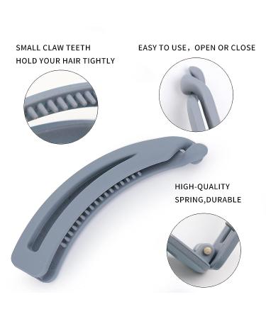 7pcs Matte Banana Hair Clips for Thick Hair - Strong Holder Ponytail Clips for Women - No Slip Fashionable Beauty Clamp - Buy Online on GoSupps.com