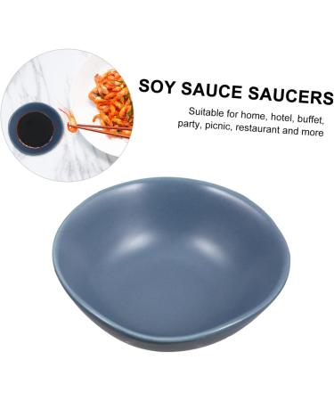 ABOOFAN 4 Pcs Ceramic Saucer Ramekins Dish Dishes Wasabi Dish Soy Dipping Plate Ketchup Bowl Vintage Plates Sauce Dipping Practical Snack Mini Ceramics Soy Sauce Vegetables Sushi re-usable 8.5X8X3cm Blue - Buy Online on GoSupps.com
