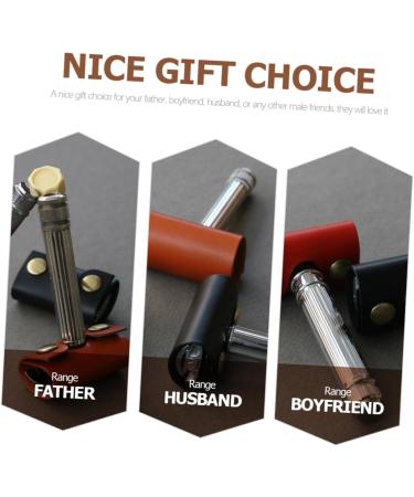 Hakidzel 3-St Razor Case | Travel Accessories for Men | Synthetic Leather Scratch-Resistant Protection for Manual Razors - Buy Online on GoSupps.com