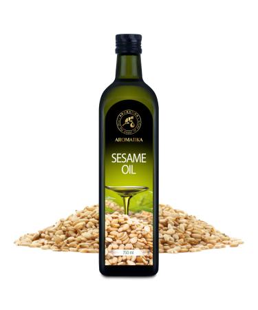 Sesame Oil 750ml - Cold Pressed Pure & Natural | High-Quality Health Cooking Oil - Sesamum Indicum - Buy Online on GoSupps.com