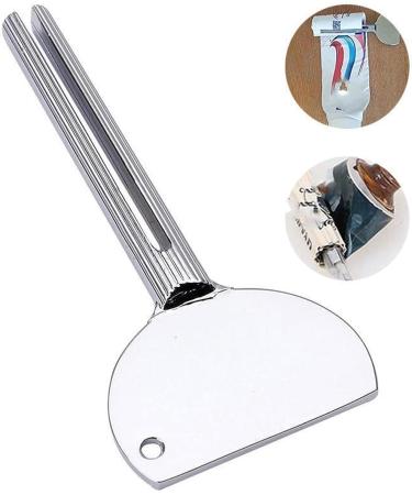 Toothpaste Dispenser Aluminum Alloy Toothpaste Squeezer Silver Salons Dye Paint Squeezer Bathroom Tool 1pc Aluminum Alloy Toothpaste Squeeze - Buy Online on GoSupps.com