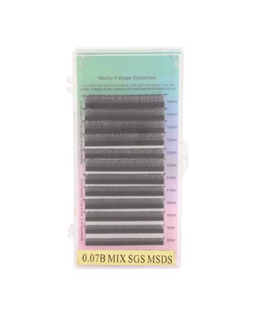 0.07B Thickness Volume Extension Auto Fan Eyelashes Longer Lasting Curl Lightweight Lash Clusters (8 15mm Mix)