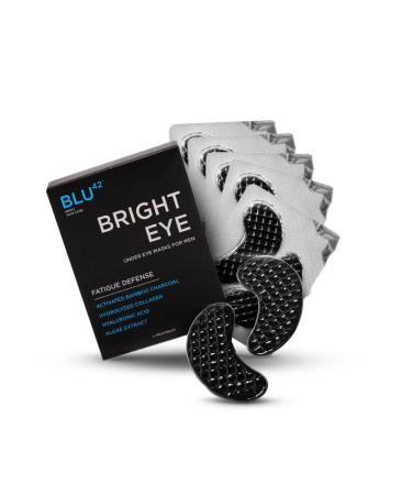 Men's Activated Charcoal Eye Patches - Anti-Wrinkle Energizing Masks for Puffiness & Dark Circles (5 Pack) - International Shipping Available - Buy Online on GoSupps.com