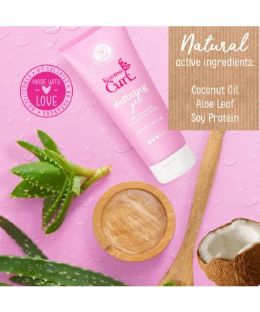 Kozma Curl Gel 6.76 fl oz - Silicone-Free Curly Hair Gel for Definition and Styling - Suitable for All Curl Types - Buy Online on GoSupps.com