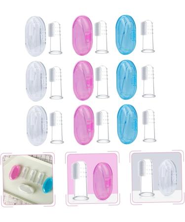 Tovinanna 9-Piece Baby Toothbrush Set | Toddler Finger Toothbrush & Mouth Cleaner | Infant Teething Massage Device - Buy Online on GoSupps.com